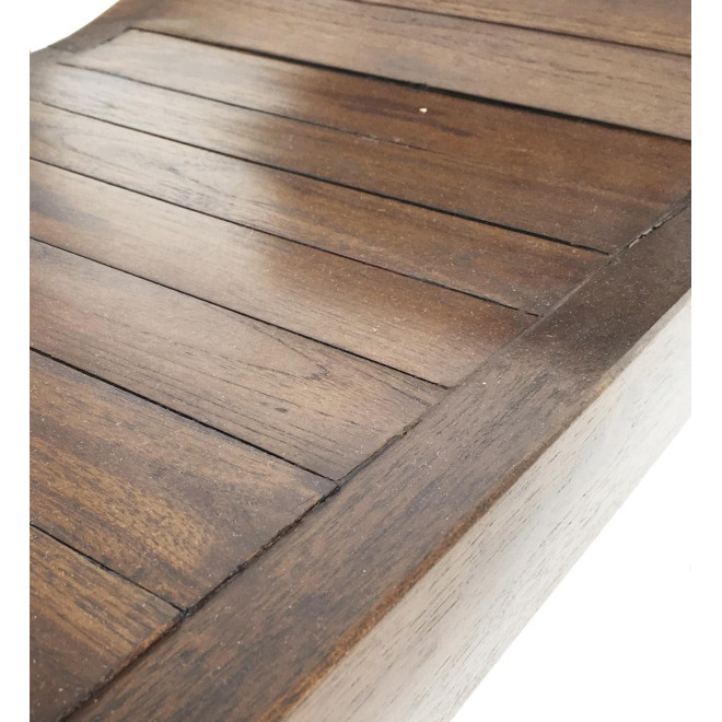 Bank 1 Platz Holz Braun 62x35x59cm