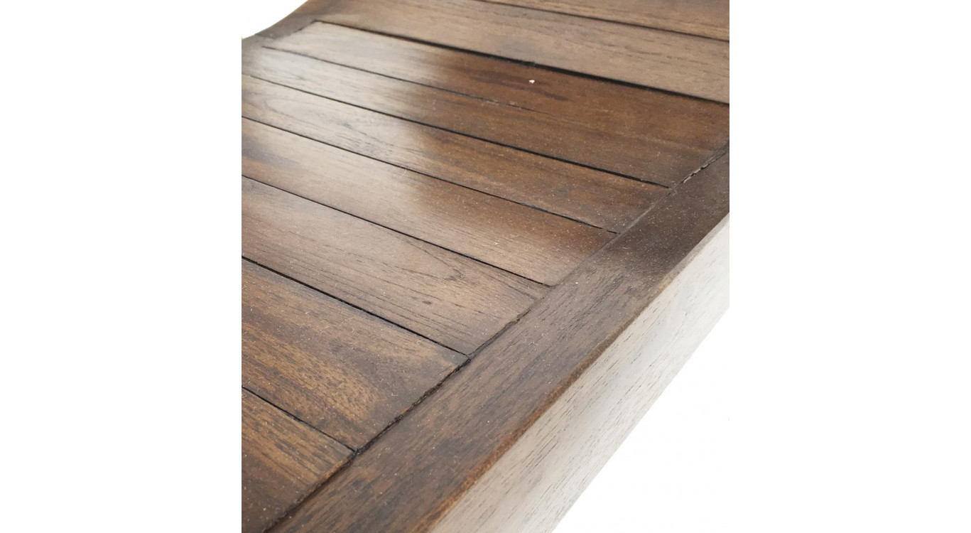 Bank 1 Platz Holz Braun 62x35x59cm