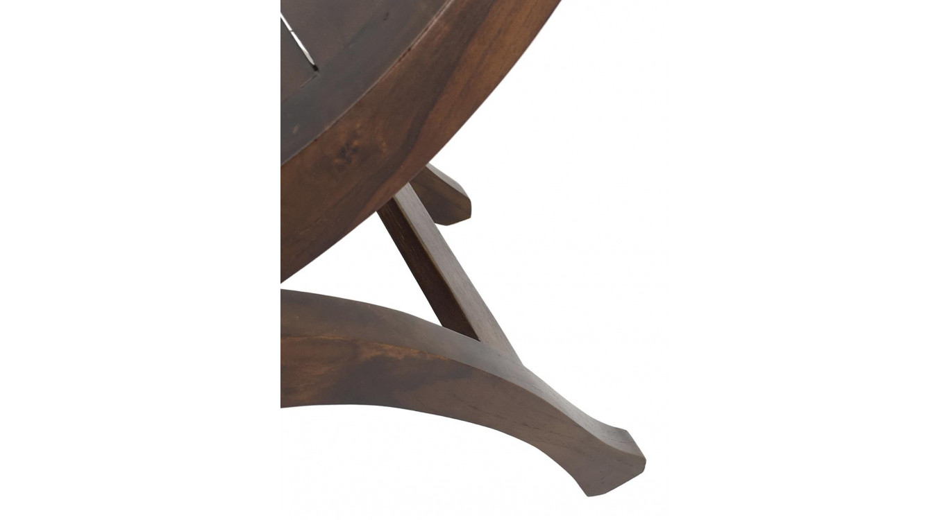 Bank 1 Platz Holz Braun 62x35x59cm