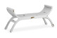 Banco 2 Plazas Madera Blanco 120x37x60cm