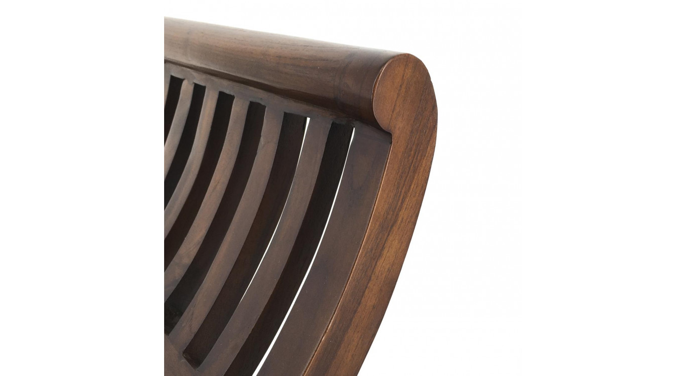 Banc 2 Places Bois Marron 120x37x60cm
