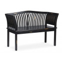 Banco 2 Plazas Madera Negro 117x47x76cm