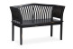 Banc 2 Places Bois Noir 117x47x76cm