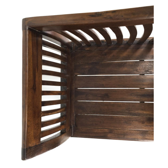 Banc 2 Places Bois Marron 117x47x76cm