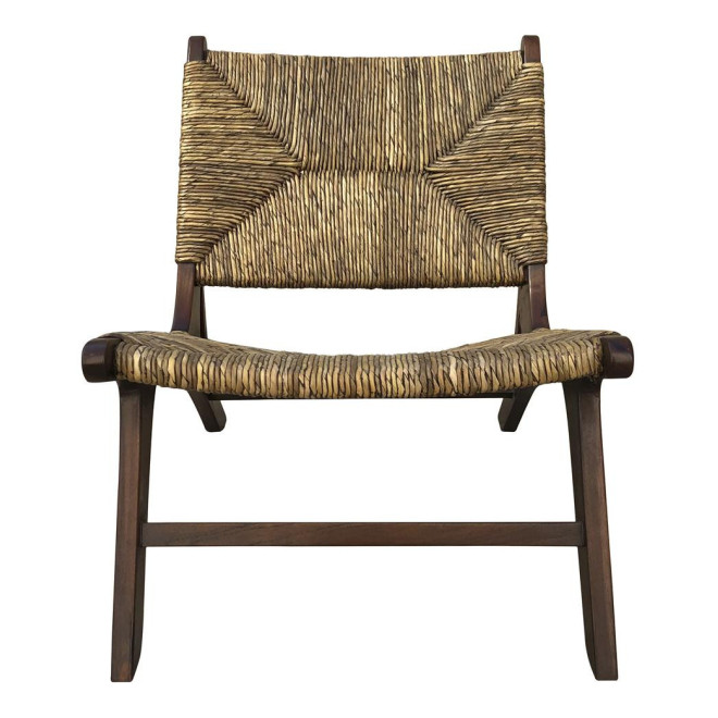 Fauteuil Bois Marron 60x83x75cm