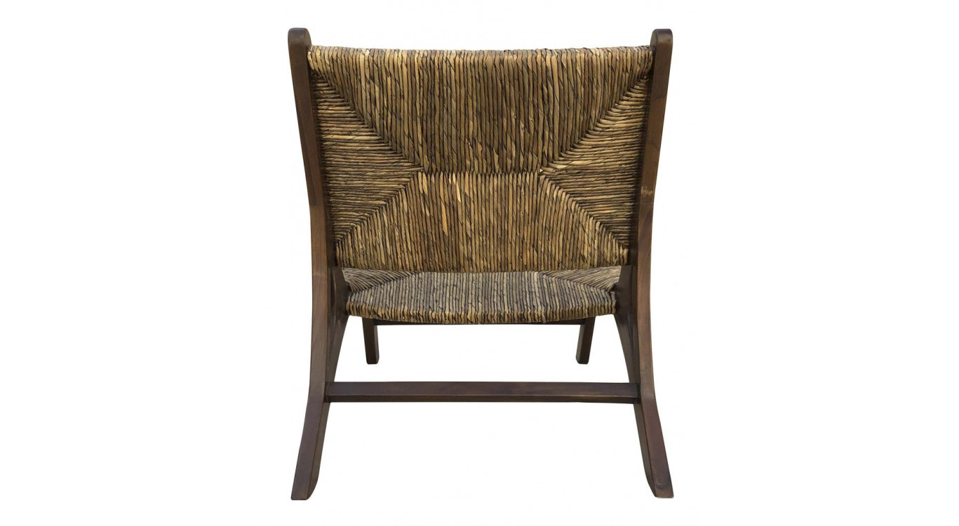 Fauteuil Bois Marron 60x83x75cm