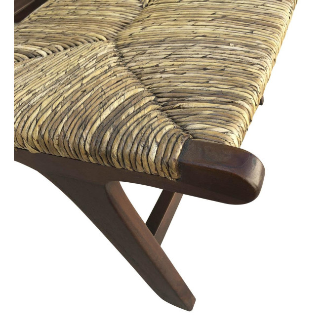 Fauteuil Bois Marron 60x83x75cm