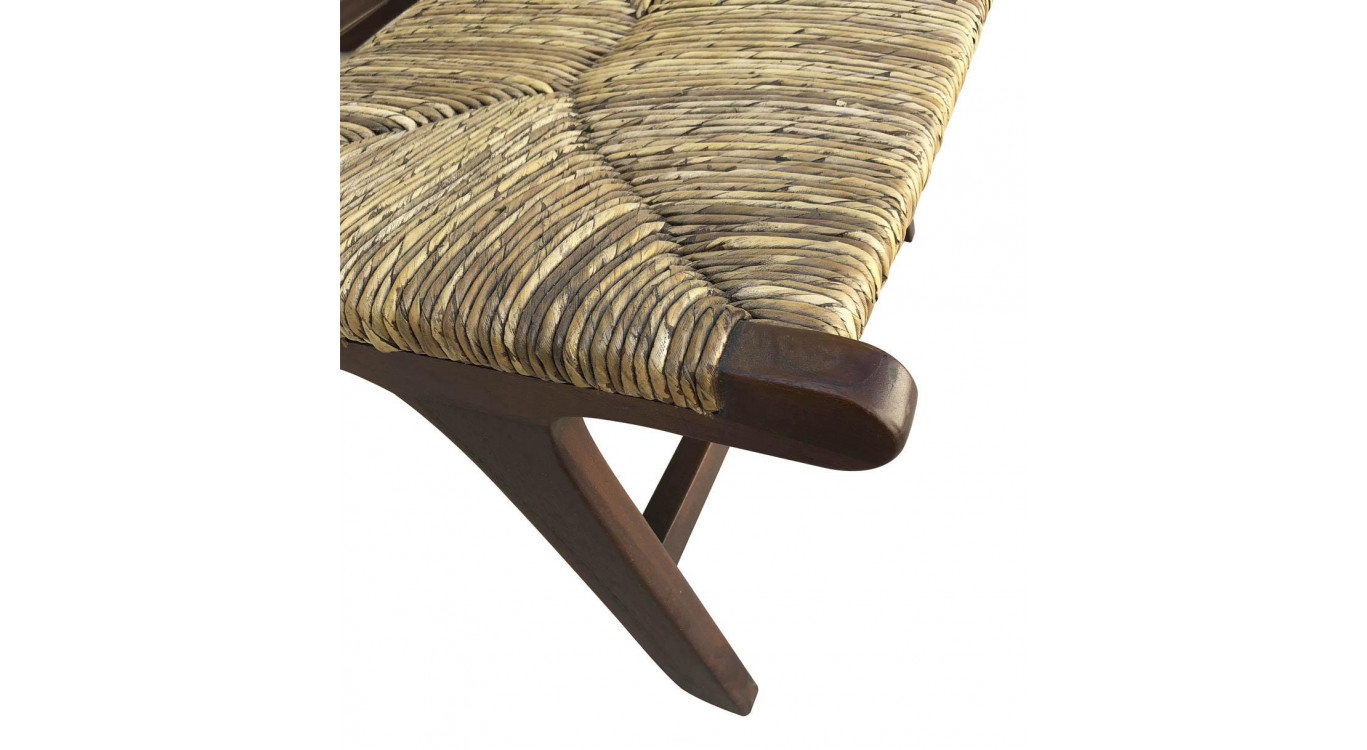 Fauteuil Bois Marron 60x83x75cm