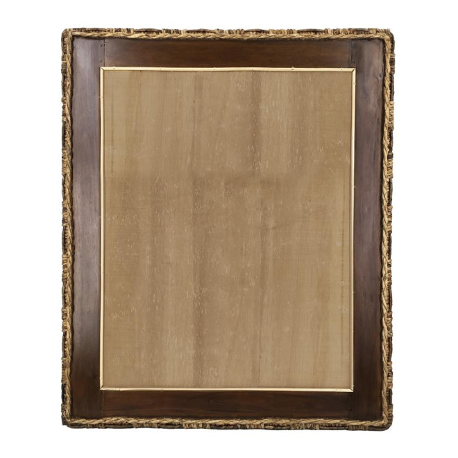 Miroir Rotin Marron 80x7x100cm