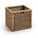 Cestino in rattan marrone 38x33x36cm