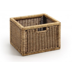 Korb Rattan Braun 38x33x26cm