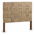 Kopfteil Holz Rattan Braun 165x8x145cm