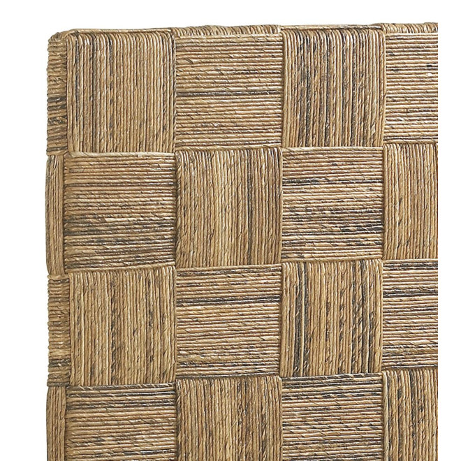 Tête De Lit Bois Rotin Marron 165x8x145cm