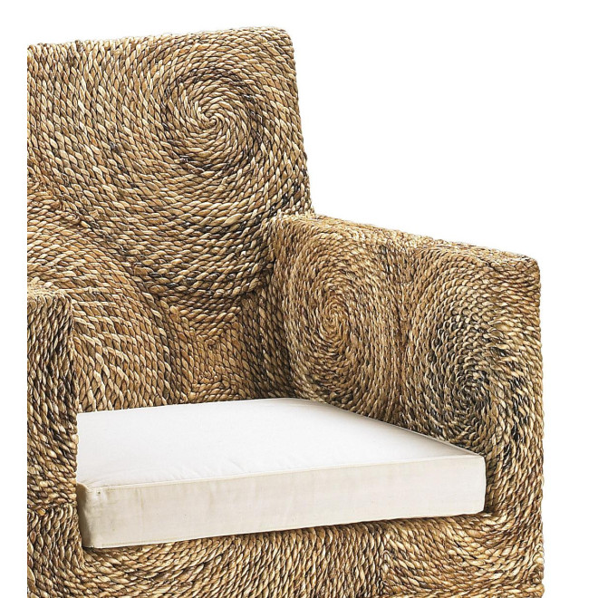Sessel Holz Rattan Braun 56x60x85cm