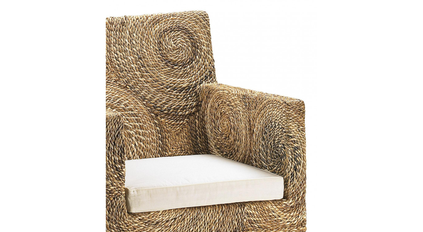 Sessel Holz Rattan Braun 56x60x85cm