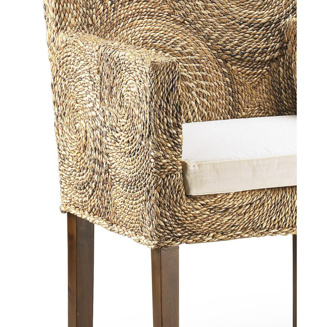 Sessel Holz Rattan Braun 56x60x85cm