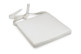 White Polyester Cushion 45x42x6cm