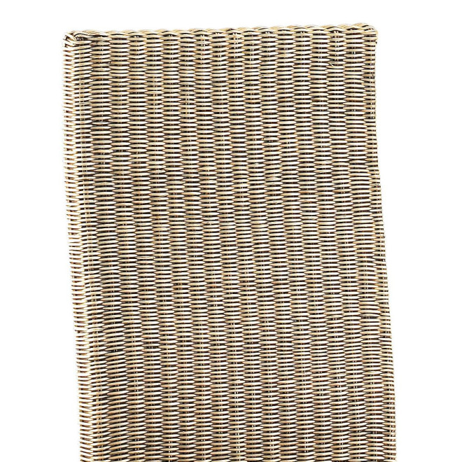 Stuhl Holz Rattan Braun 45x47x100cm