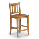 2er-Set Holzhochstühle Braun 45x45x95cm