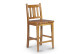 2er-Set Holzhochstühle Braun 45x45x95cm