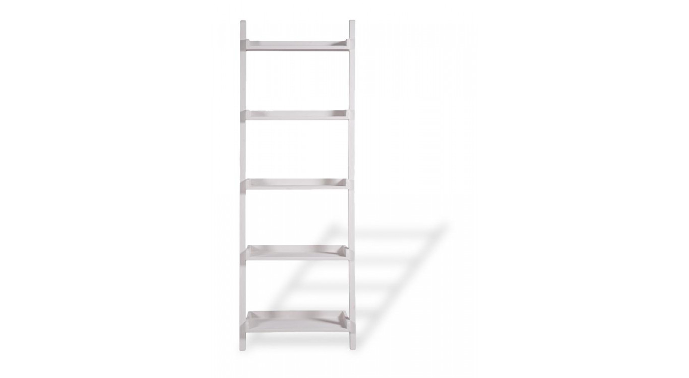 Echelle Bois Blanc 65x36x190cm