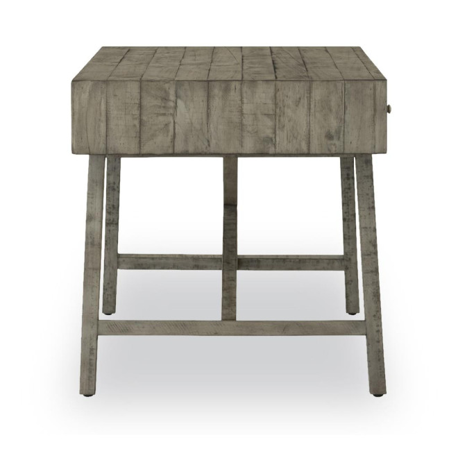Console 3 Tiroirs Bois Gris 142.5x78.5x29.5cm