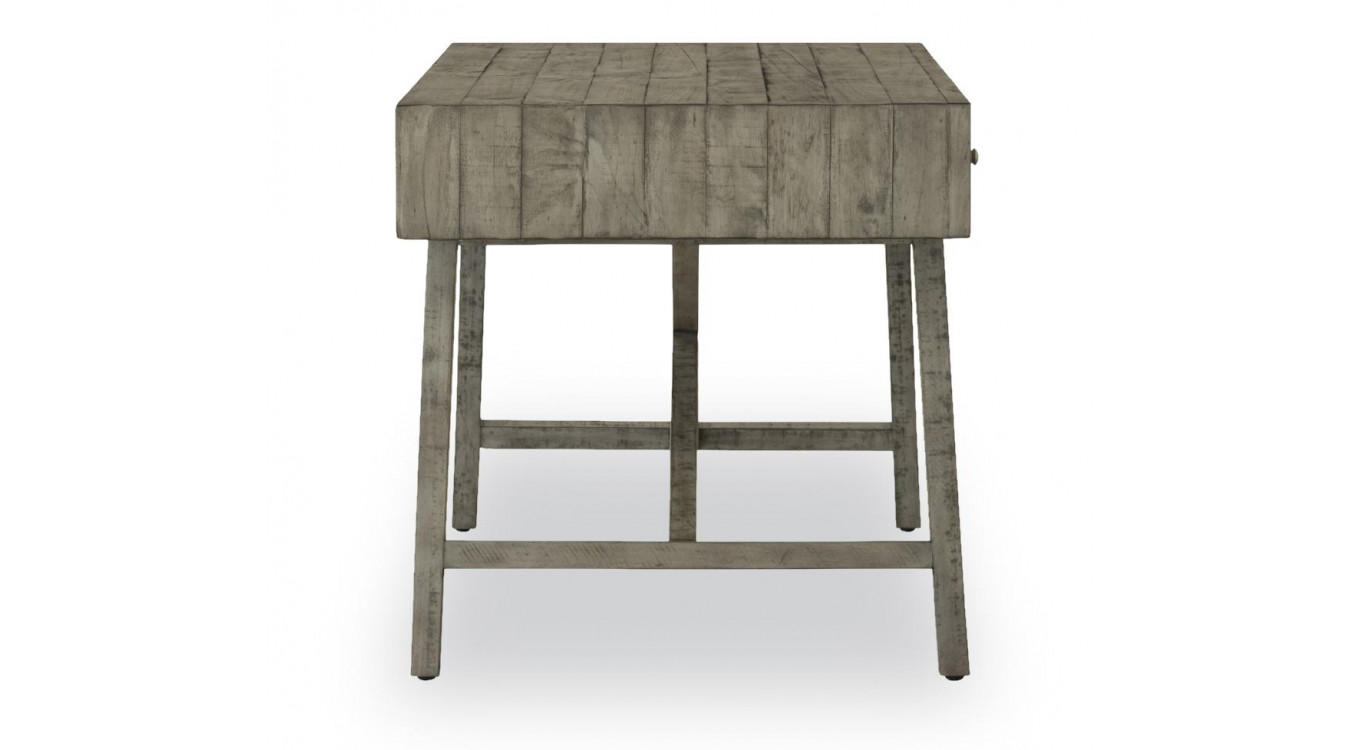 Console 3 Tiroirs Bois Gris 142.5x78.5x29.5cm