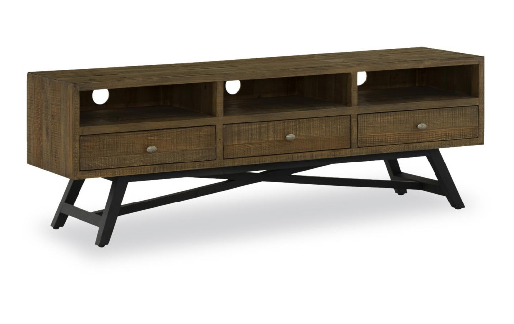 TV-Möbel mit 3 Schubladen Holz Braun 180x43.5x60cm