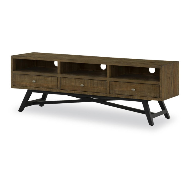 TV-Möbel mit 3 Schubladen Holz Braun 180x43.5x60cm