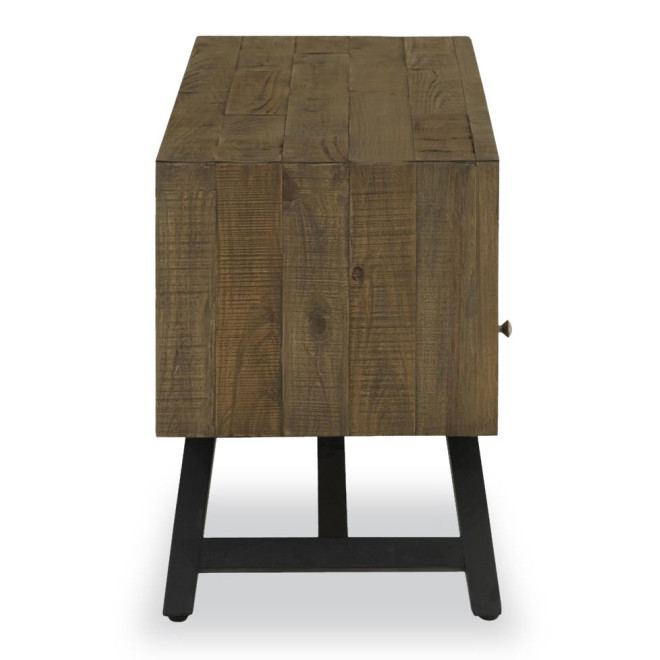 TV-Möbel mit 3 Schubladen Holz Braun 180x43.5x60cm