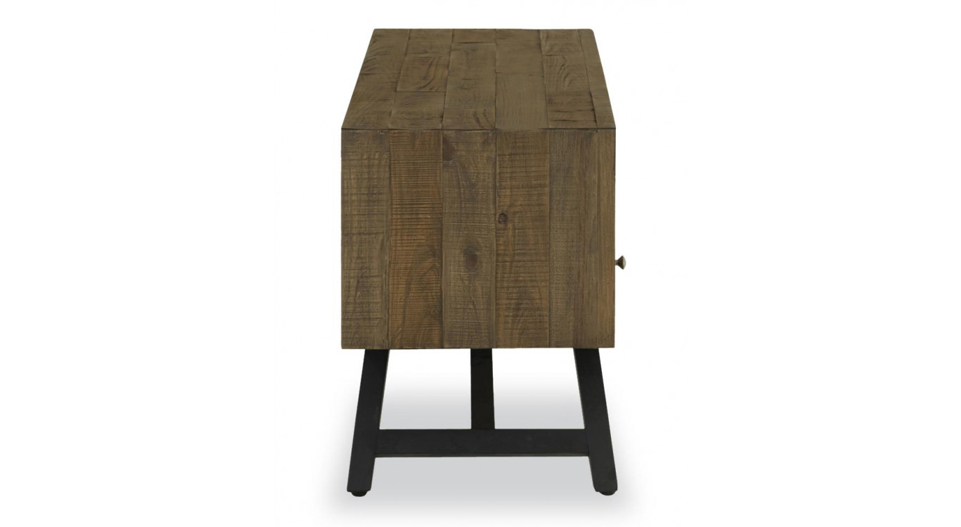 TV-Möbel mit 3 Schubladen Holz Braun 180x43.5x60cm