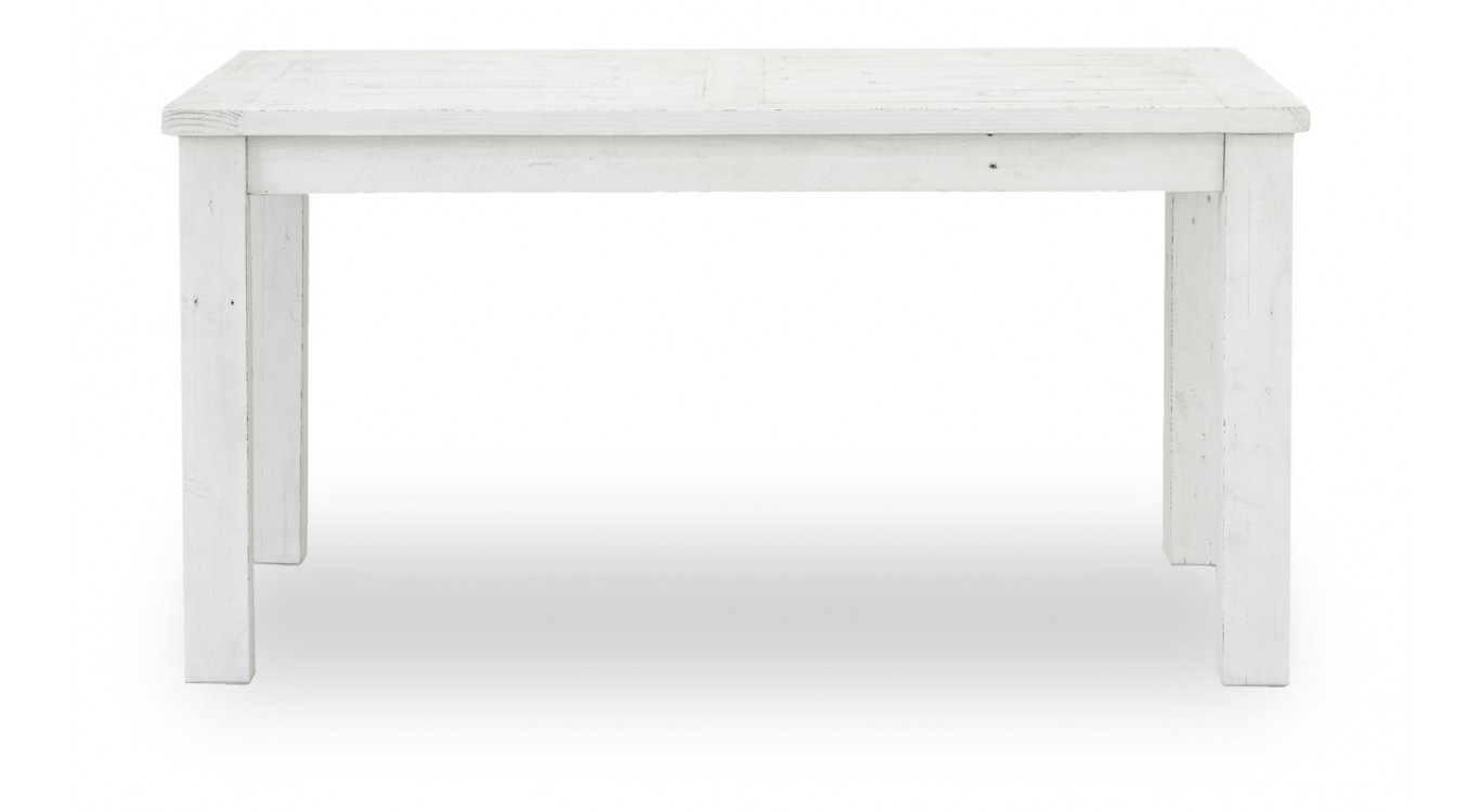 Table à Manger Bois Blanc 150x100x77cm