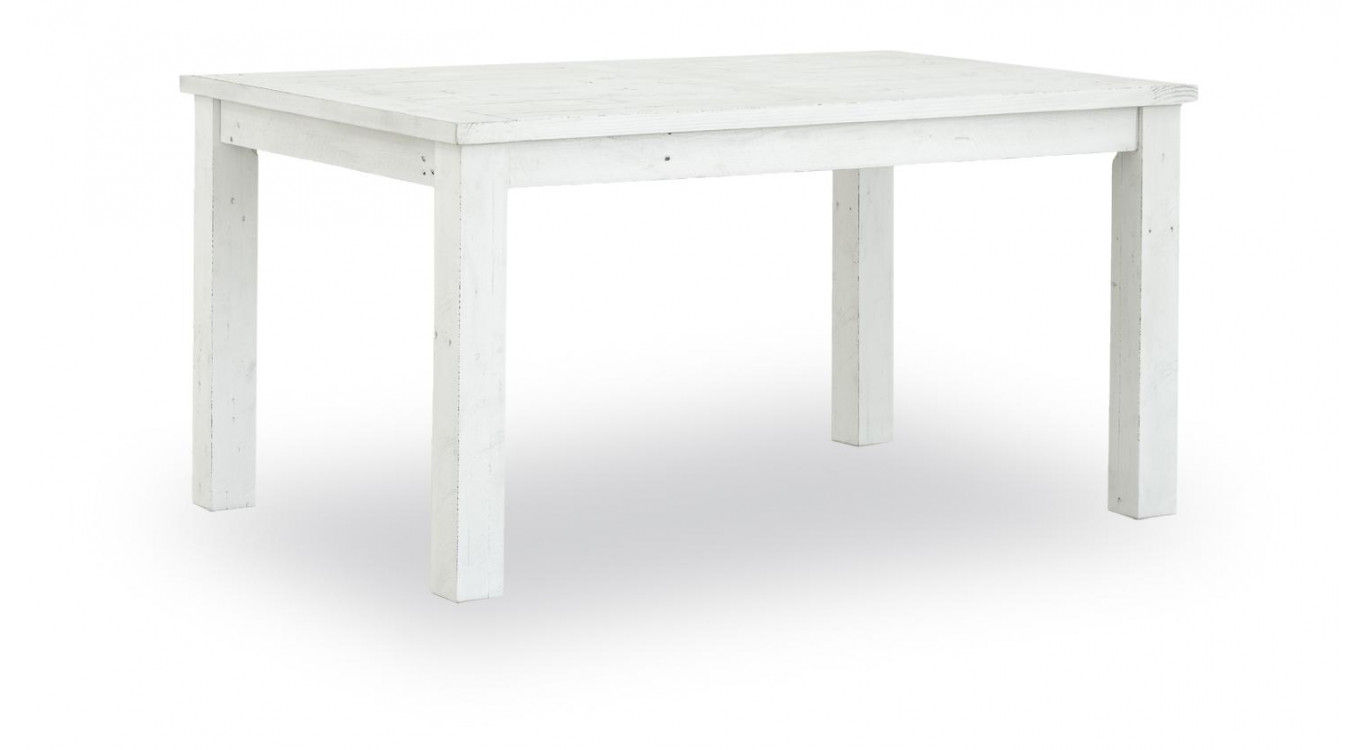 Esstisch Holz Weiß 150x100x77cm