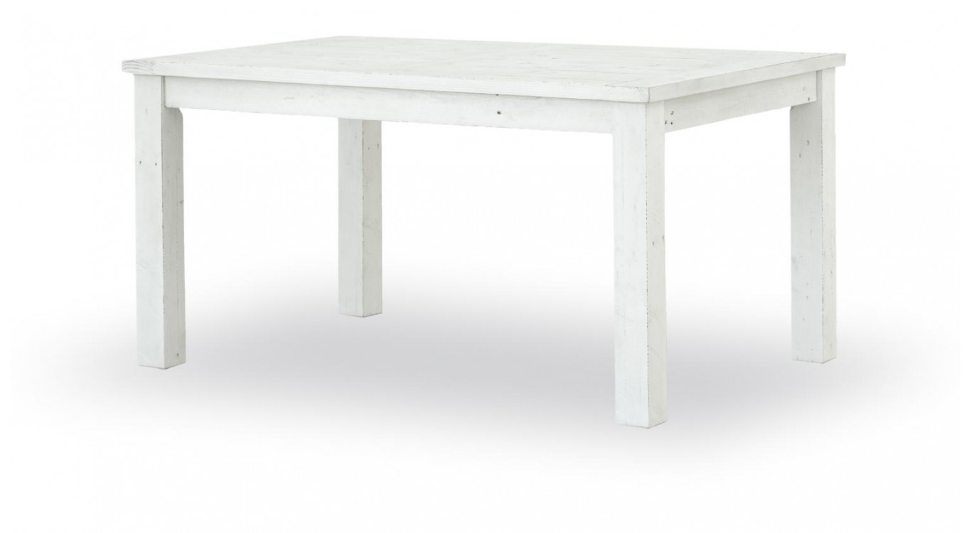 Esstisch Holz Weiß 150x100x77cm
