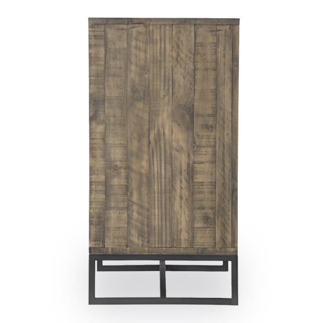 Kommode mit 6 Schubladen Holz Braun 160x45x86cm