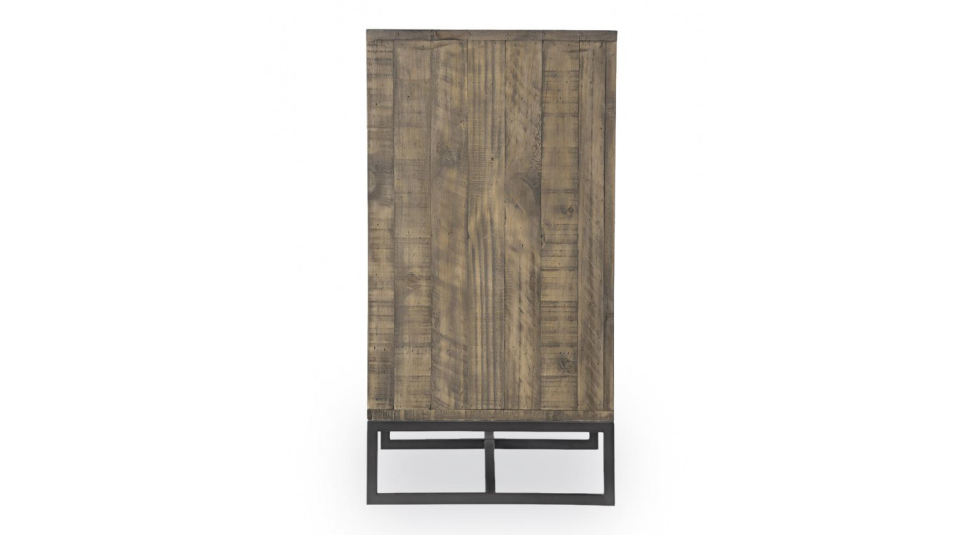 Kommode mit 6 Schubladen Holz Braun 160x45x86cm