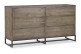 Kommode mit 6 Schubladen Holz Braun 160x45x86cm