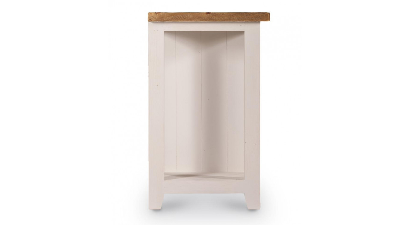 Console 3 Tiroirs Bois Blanc 110x45x74cm