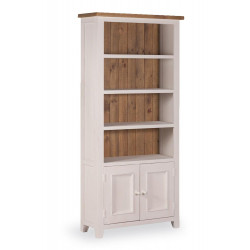 Bücherregal Holz Weiß 90x35x190cm