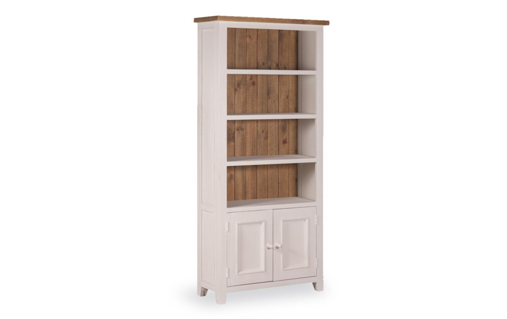 Bücherregal Holz Weiß 90x35x190cm