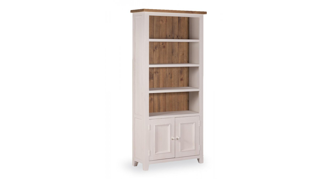 Bücherregal Holz Weiß 90x35x190cm