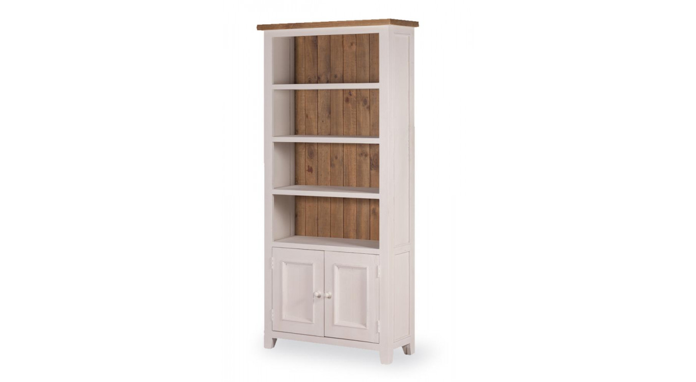 Bibliothèque Bois Blanc 90x35x190cm