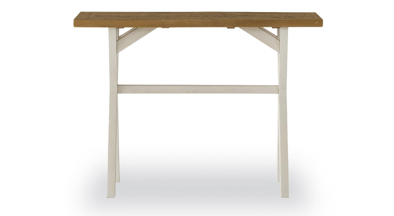 Konsole Holz Weiß 110x40x80cm
