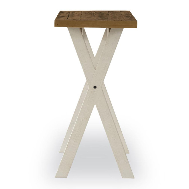 Konsole Holz Weiß 110x40x80cm