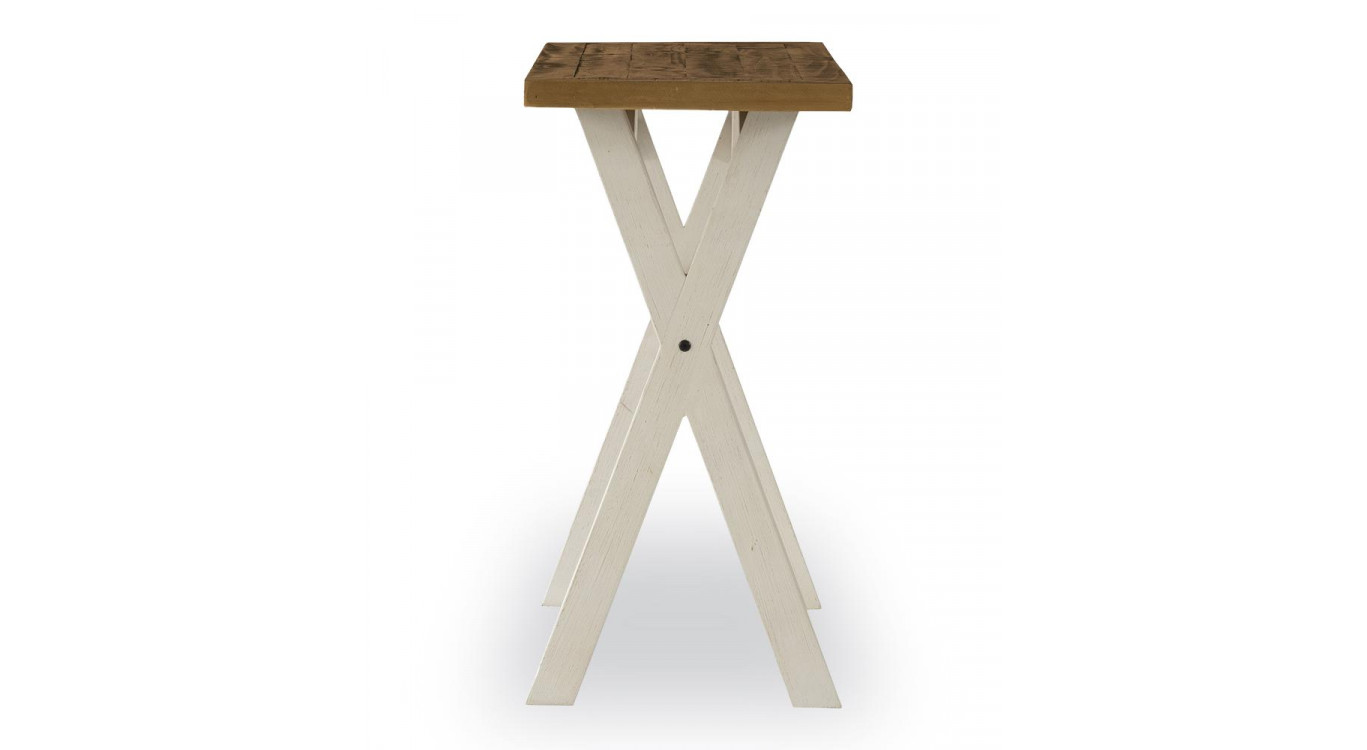 Konsole Holz Weiß 110x40x80cm