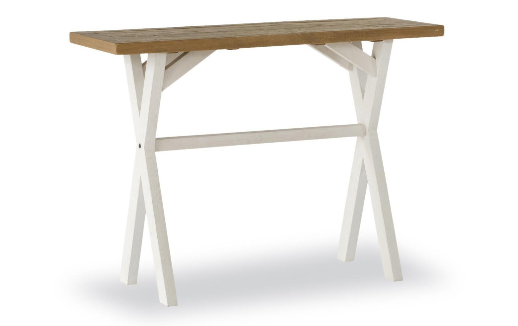 Konsole Holz Weiß 110x40x80cm