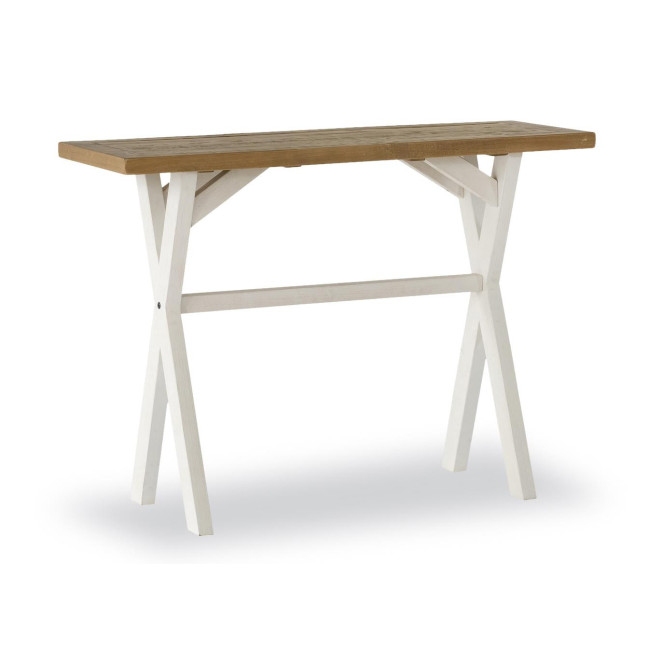 Konsole Holz Weiß 110x40x80cm