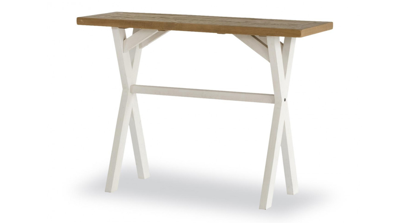 Konsole Holz Weiß 110x40x80cm