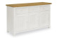 Buffet 3 Tiroirs Bois Blanc 141x45x85cm