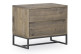 Nachttisch mit 2 Schubladen Holz Braun 66x40.6x55.8cm